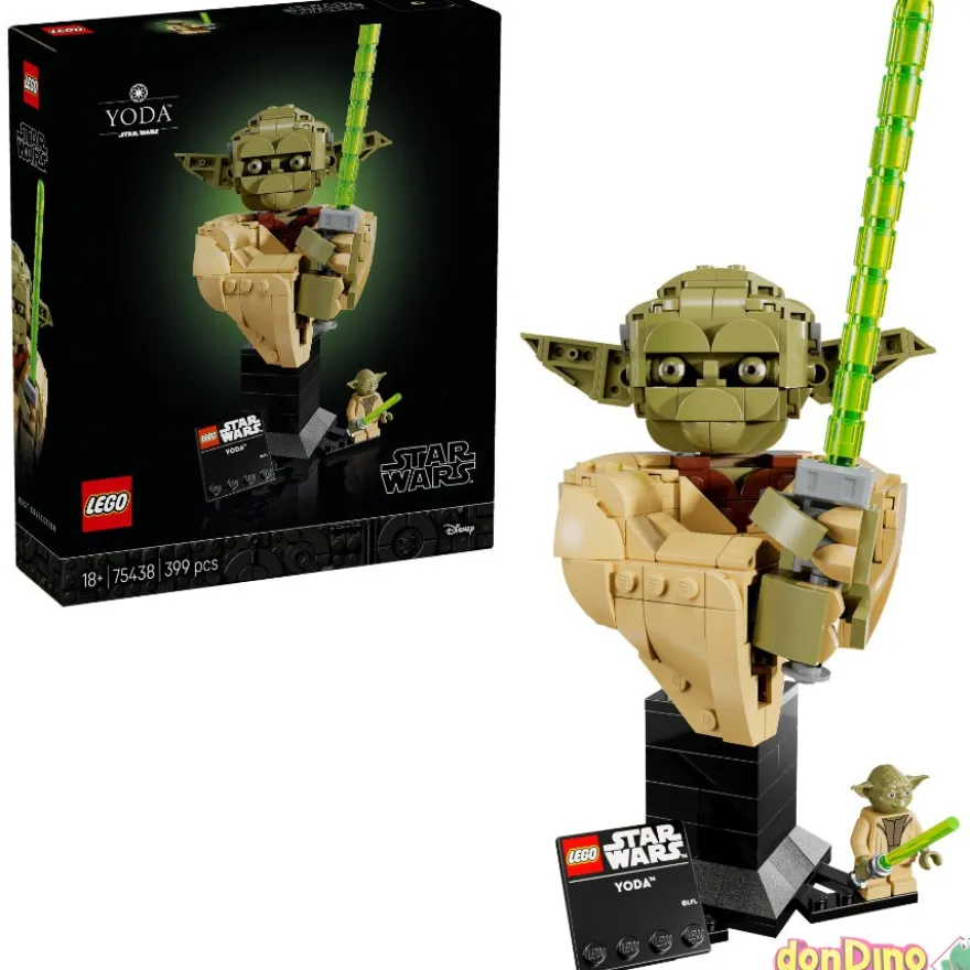 Busto de yoda lego star wars 399 pzas.