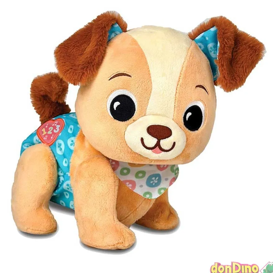Cachorrito pasitos baby mascota de peluche - luz y sonido