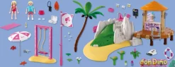Cafe de playa playmobil barbie 136 pzas.