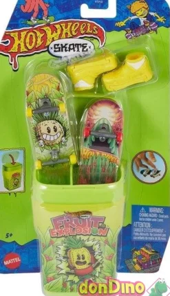 Caja chicles con 2 skates hot wheels surtidos