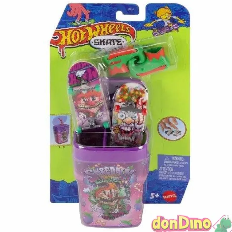 Caja chicles con 2 skates hot wheels surtidos