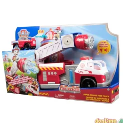 Camion bomberos patrulla canina recarga rapida - luz y sonido