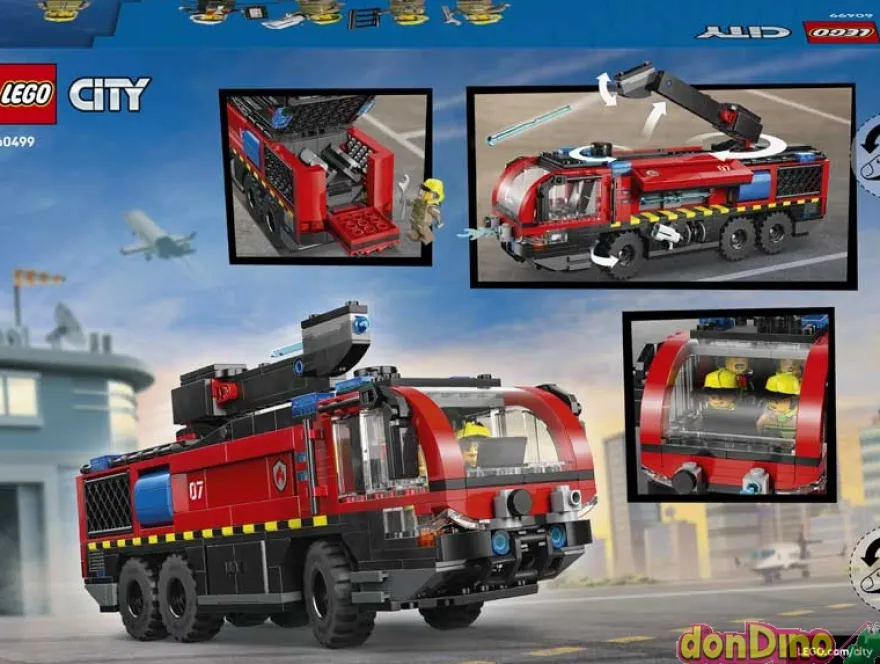 Camion de bomberos aeroportuario lego city