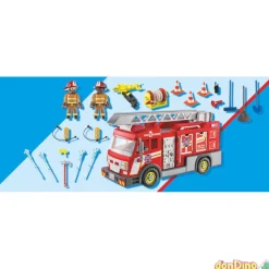 Camion de bomberos playmobil city action - 86 pzas. - luz y sonido