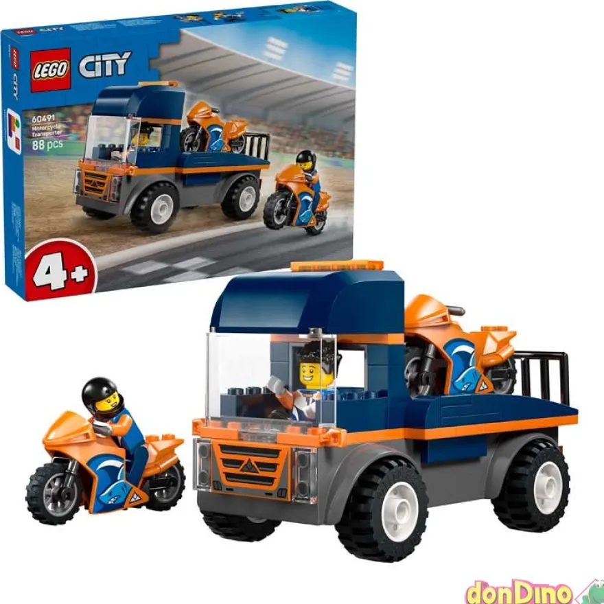 Camion de transporte de motos lego city