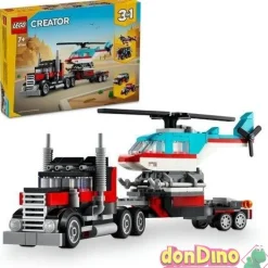 Camion plataforma helicoptero lego creator 3 en 1