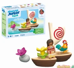 Canoa vaiana playmobil junior aqua disney princess - 8 pzas.