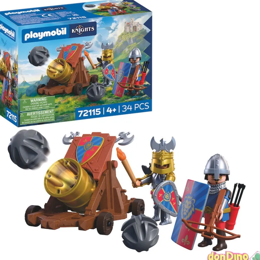 Cañon de fuego c/caballeros leon playmobil