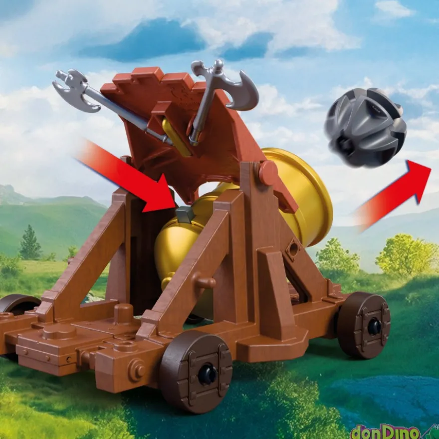 Cañon de fuego c/caballeros leon playmobil