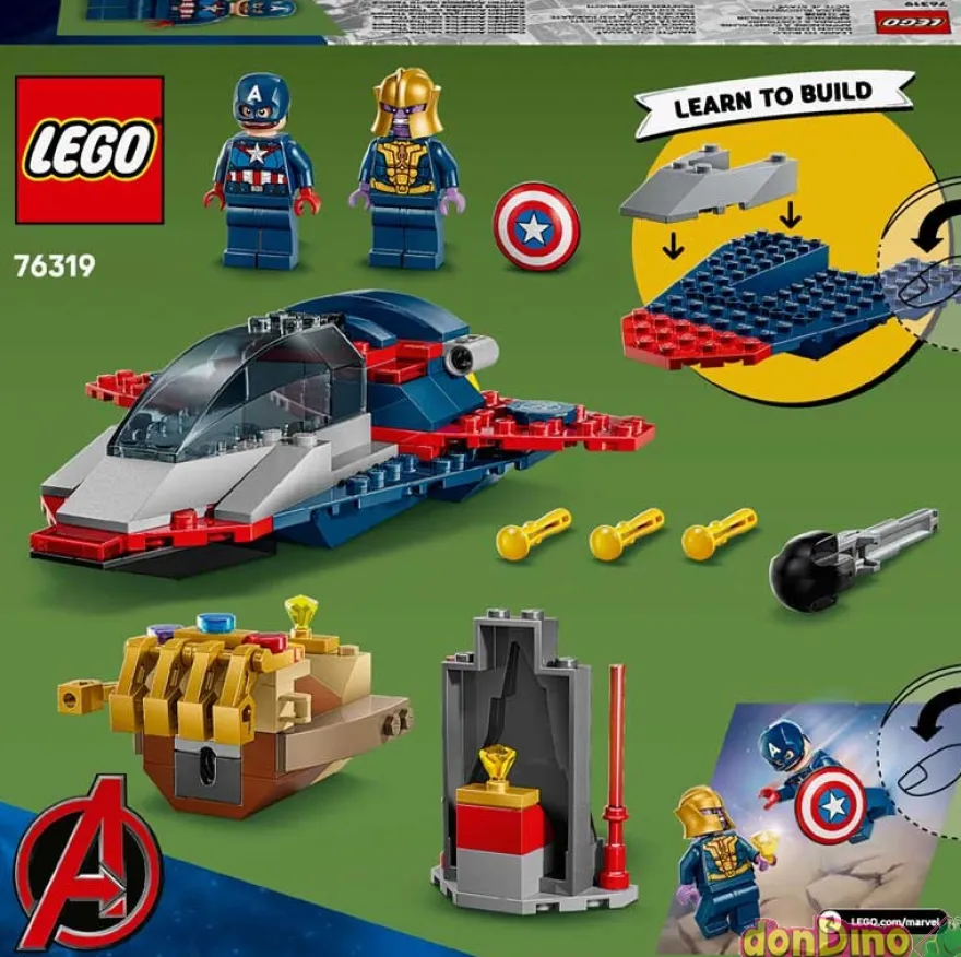 Capitan america vs thanos lego lego marvel - 107 pzas.