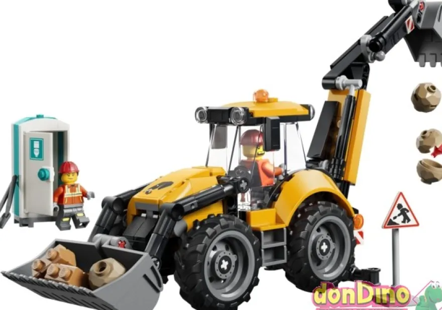 Cargadora retroexcavadora lego city 301 pzas.