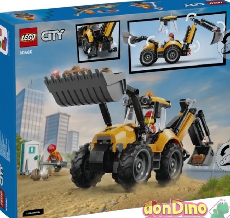 Cargadora retroexcavadora lego city 301 pzas.