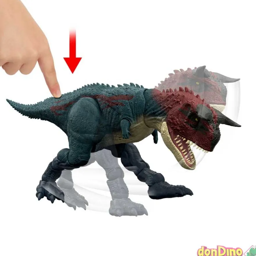Carnotaurus mordiscos despiadados jurassic world survival