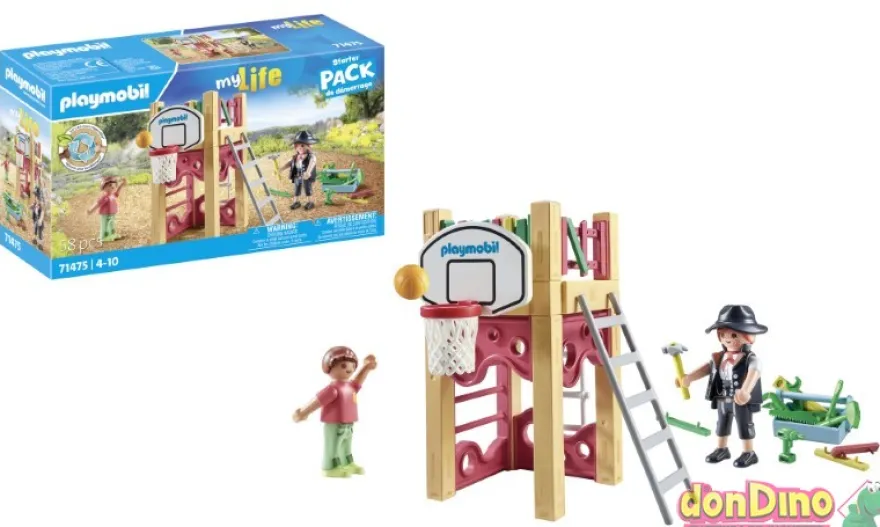 Carpinteria c/torre juegos playmobi playmobil my life - 58 pzas. - starter pack