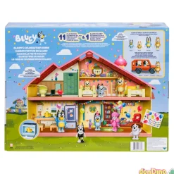 Casa celebracion bluey 11 pzas. y 1 figura de bluey