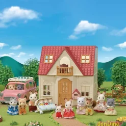 Casa de campo sylvanian families con figura y muebles