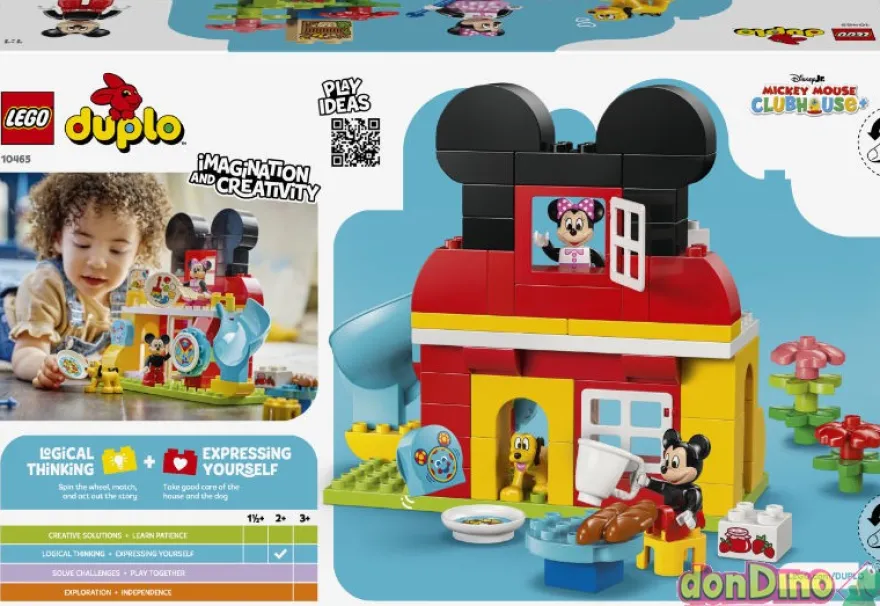 Casa de mickey mouse lego duplo dis disney - con minnie y pluto