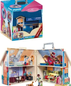 Casa de muñecas maletin playmobil dollhouse - 64 pzas.