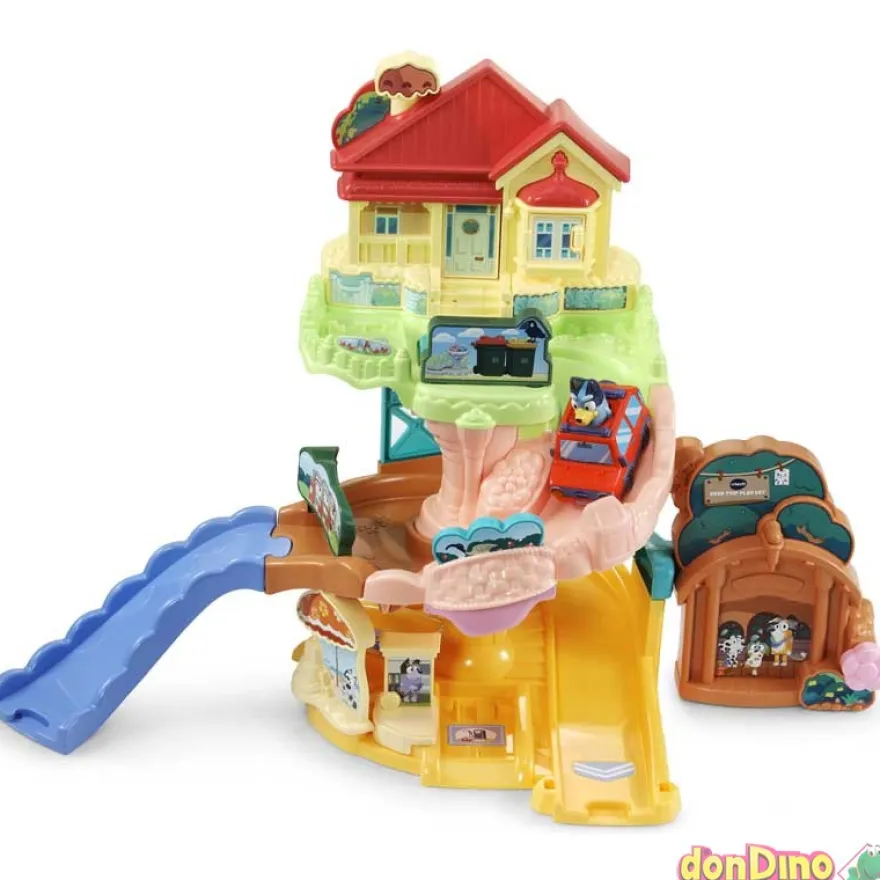 Casa familiar bluey tut tut bolidos con coche - +65 melodias y sonidos