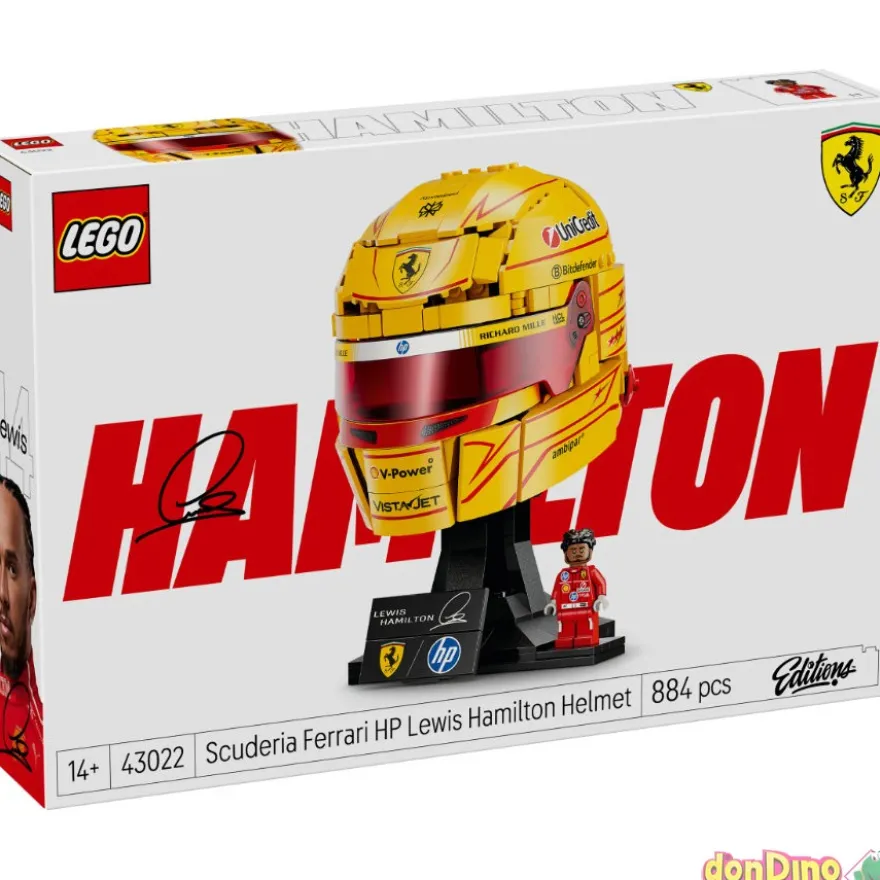 Casco scuderia ferrari hp lewis hamilton lego editions - 884 pzas.