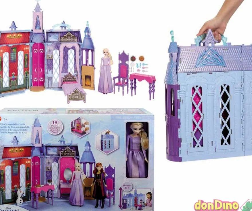 Castillo arendelle de elsa frozen 15 pzas. - 60 cm.