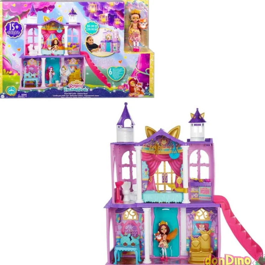 Castillo baile real enchantimals +15 pzas. - 66 cm.