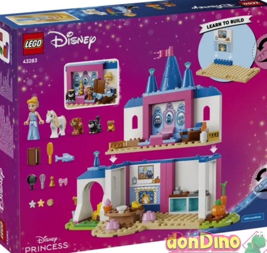 Castillo de cenicienta y sus amigos animales.lego disney princess
