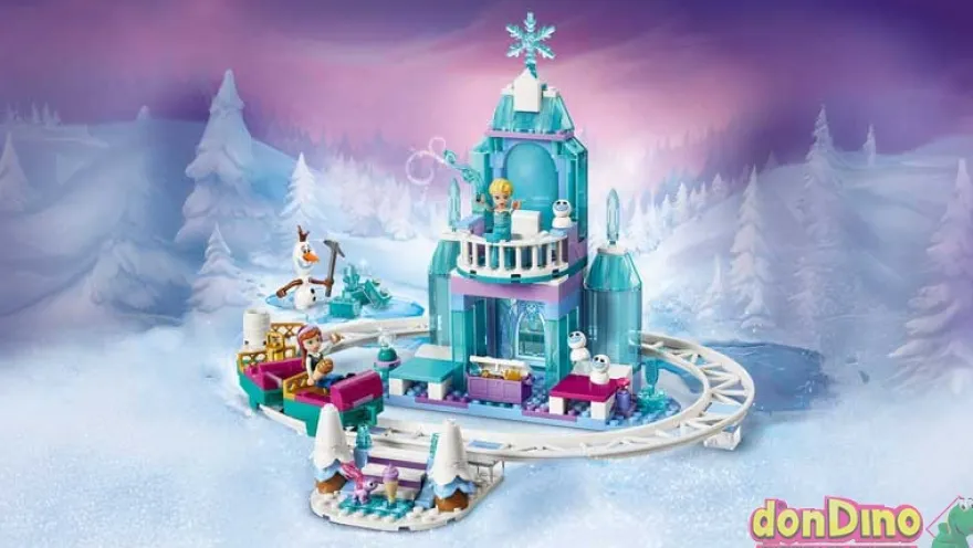 Castillo de hielo elsa y aventura en la nieve lego frozen disney - 216 pzas.