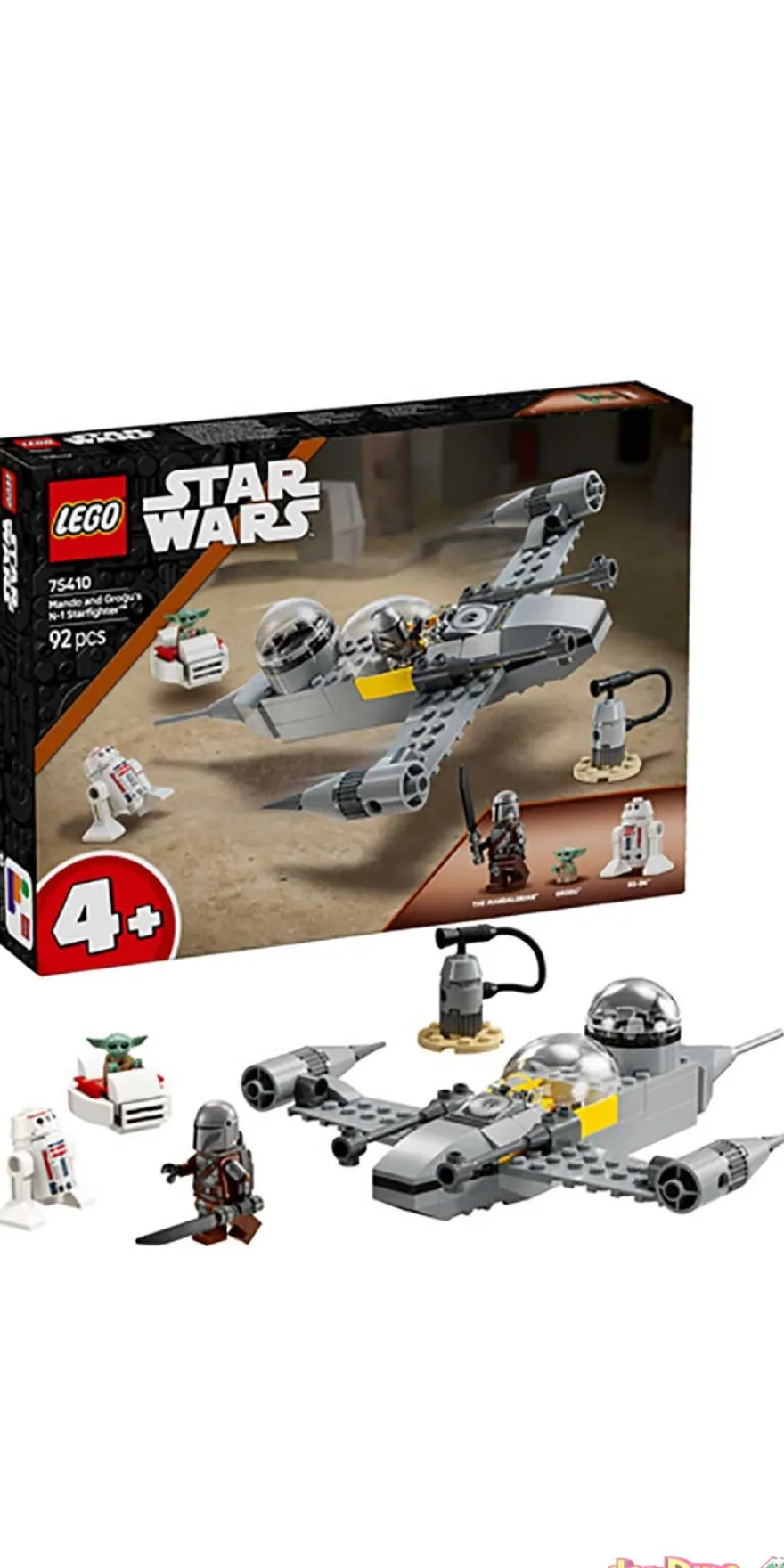 Caza estelar n-1 mando y grogu lego star wars - 92 pzas.