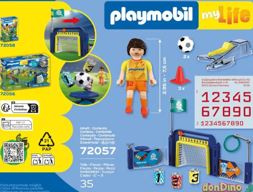 Centro de entrenamiento de futbol playmobil
