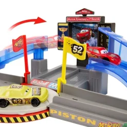 Circuito de acrobacias de la copa pistón cars disney - con rayo mcqueen - 93 cm.