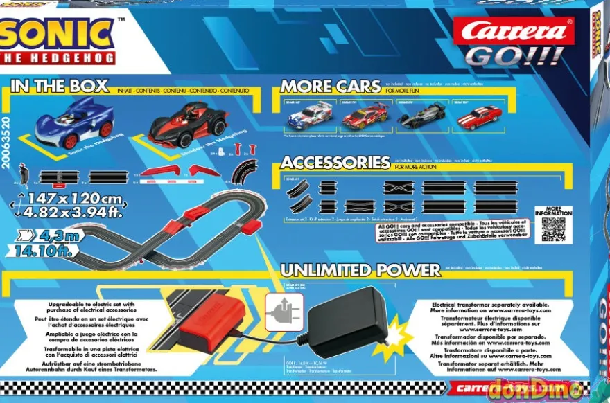 Circuito go!!! sonic & shadow 4,3 m