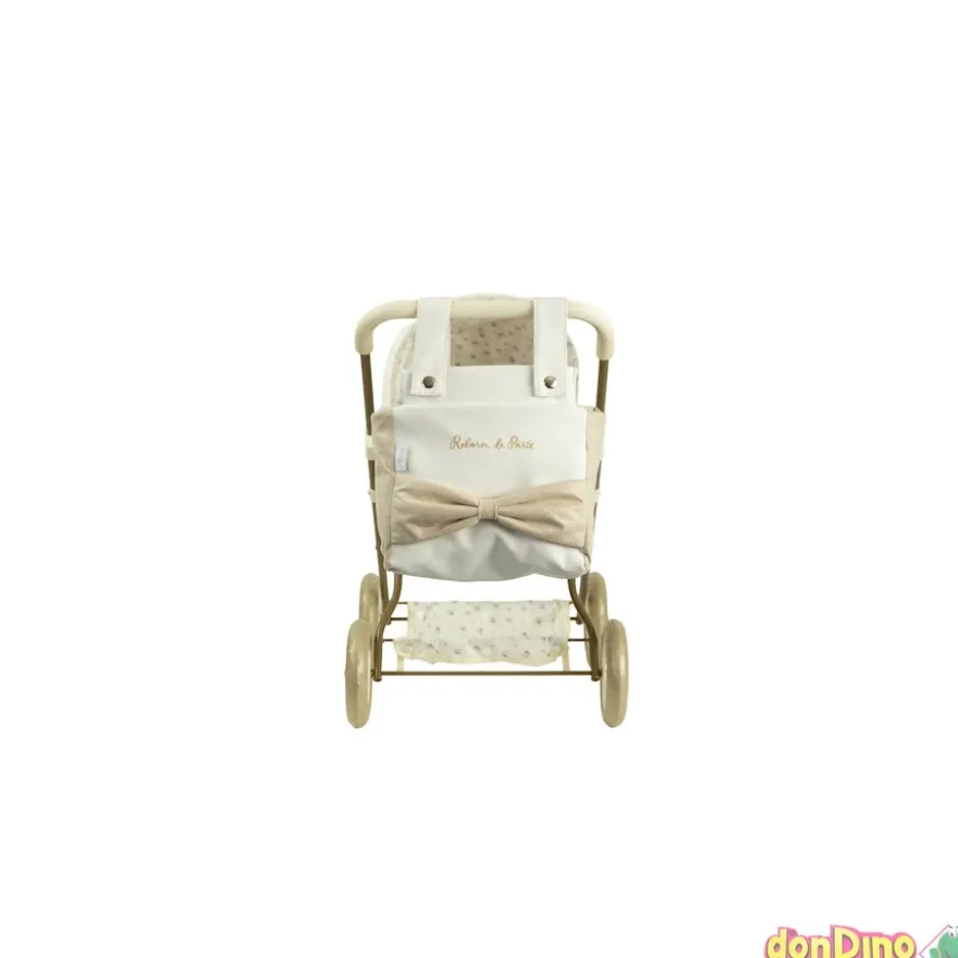 Coche capota reborn de paris 2 en 1 37x56x56 cm. altura manillar 55 cm. - plegable