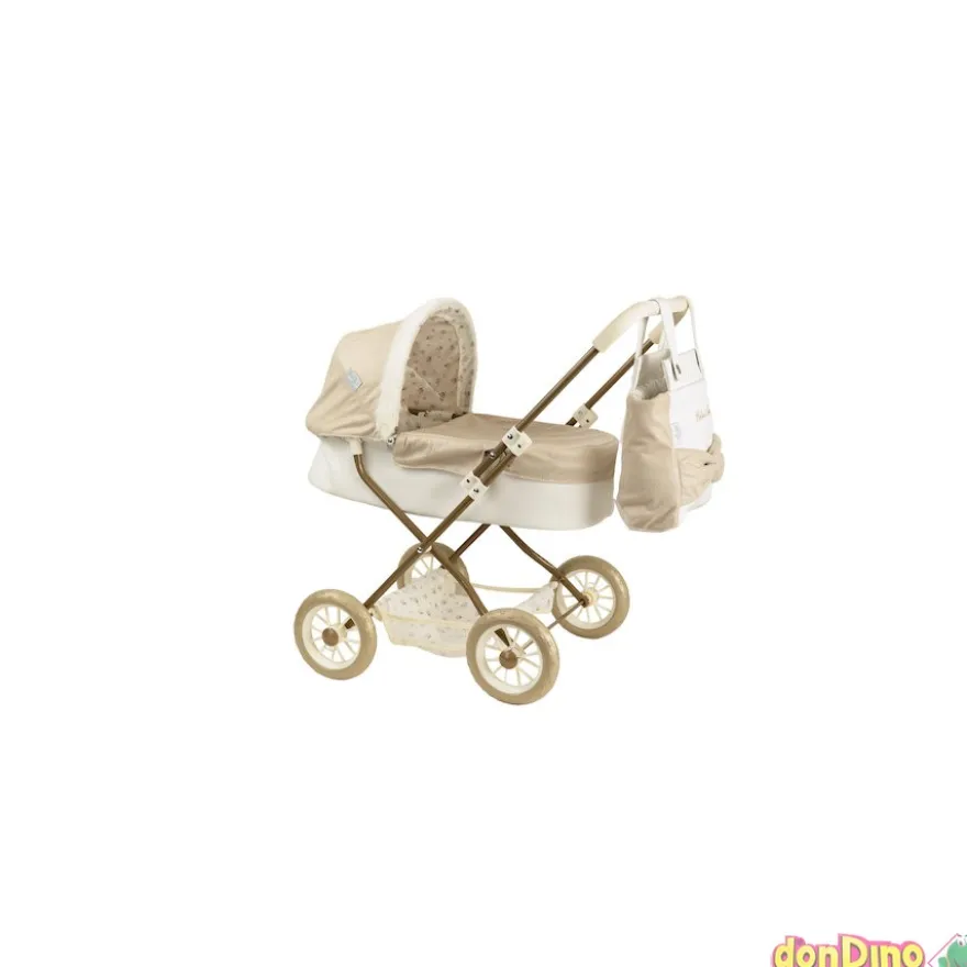 Coche capota reborn de paris 2 en 1 37x56x56 cm. altura manillar 55 cm. - plegable