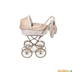 Coche capota reborn de paris 42x72x93 cm. con bolso - 2 en 1