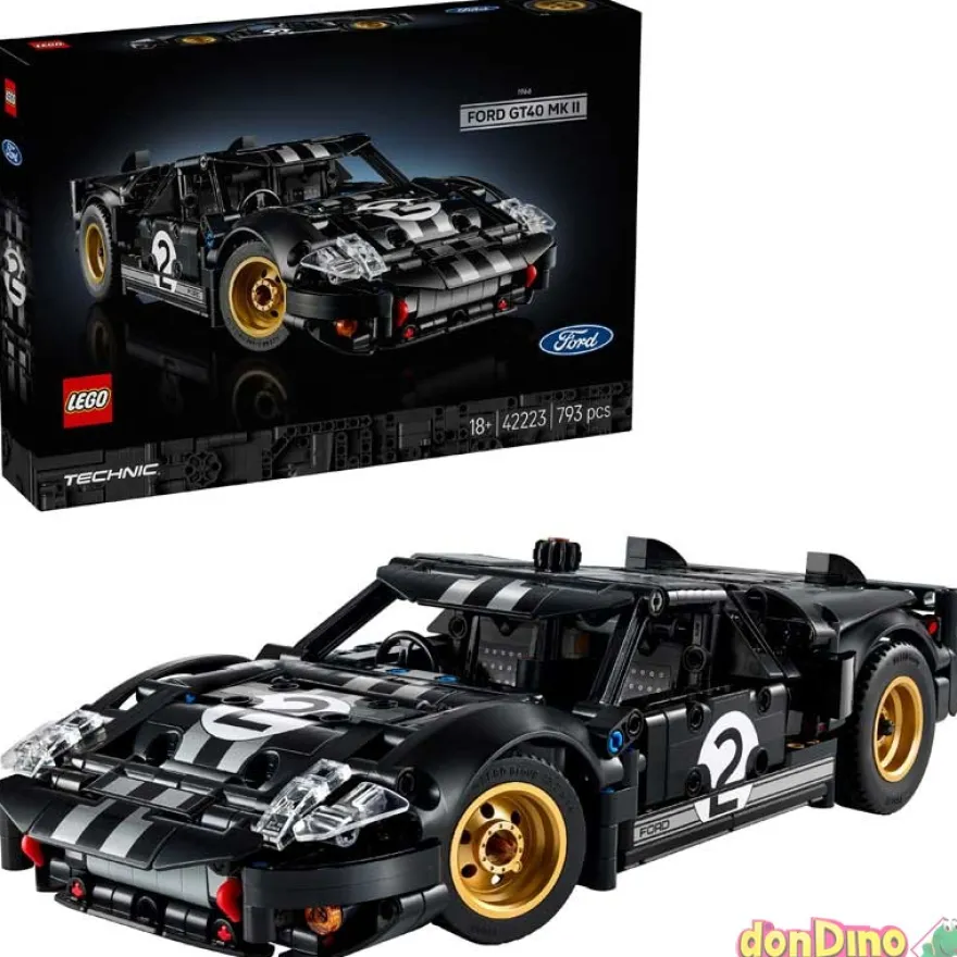 Coche carreras ford gt40 mkii 1966 lego technic - 793 pzas.
