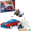 Coche carreras spider-man lego vs duende verde
