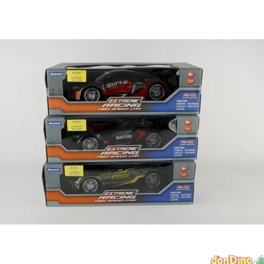 Coche deportivo r/c 1:14 surtidos batería y cargador - con luz