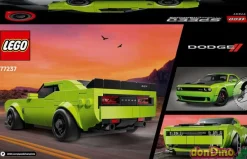 Coche dodge challenger srt hellcat lego speed champions 390 pzas.