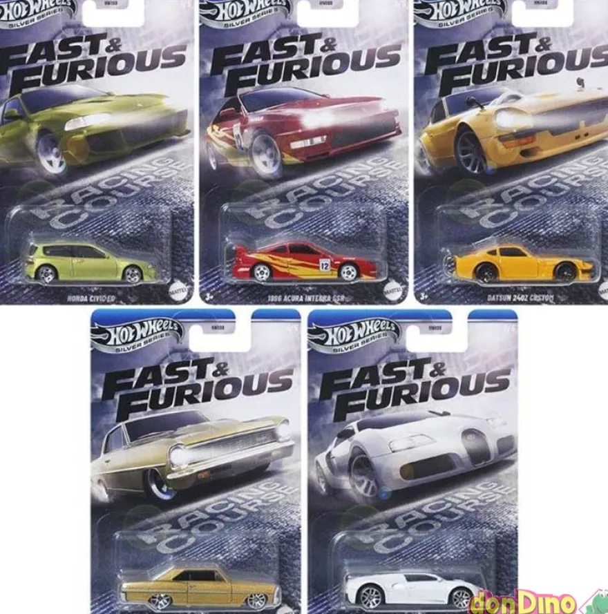 Coche fast & furious hot wheels silver series surtidos