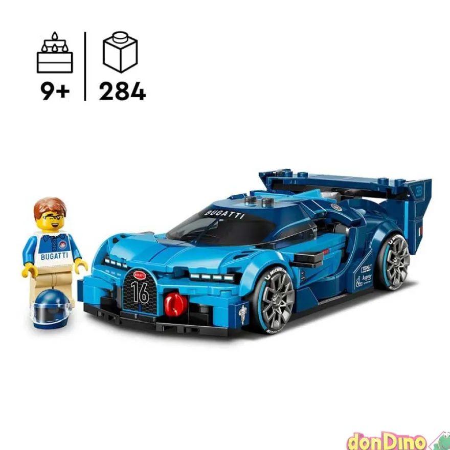 Coche hiperdeportivo bugatti vision lego speed champions 284 pzas.