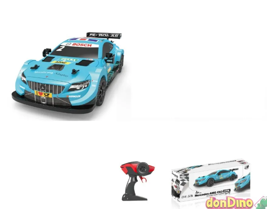 Coche mercedes amg c63 dtm r/c 1:16 2.4 ghz - azul