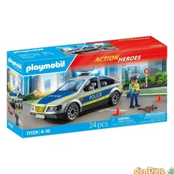 Coche patrulla policia playmobil action heroes - 24 pzas. - c/luz