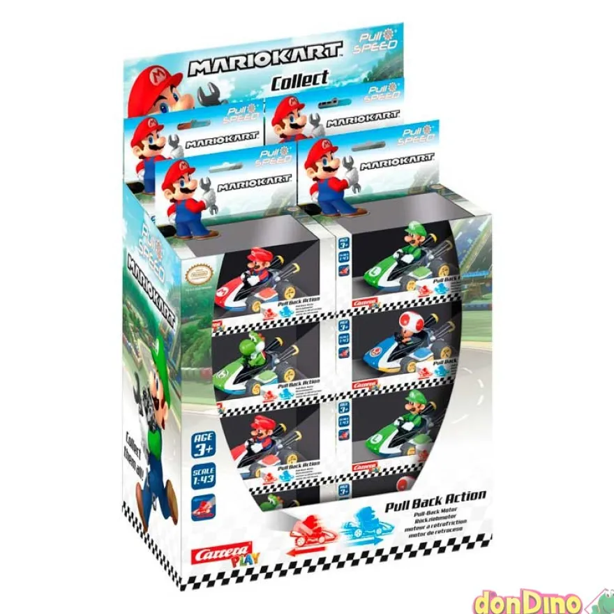 Coche pull&speed mario kart 8 1:43 motor pull-back