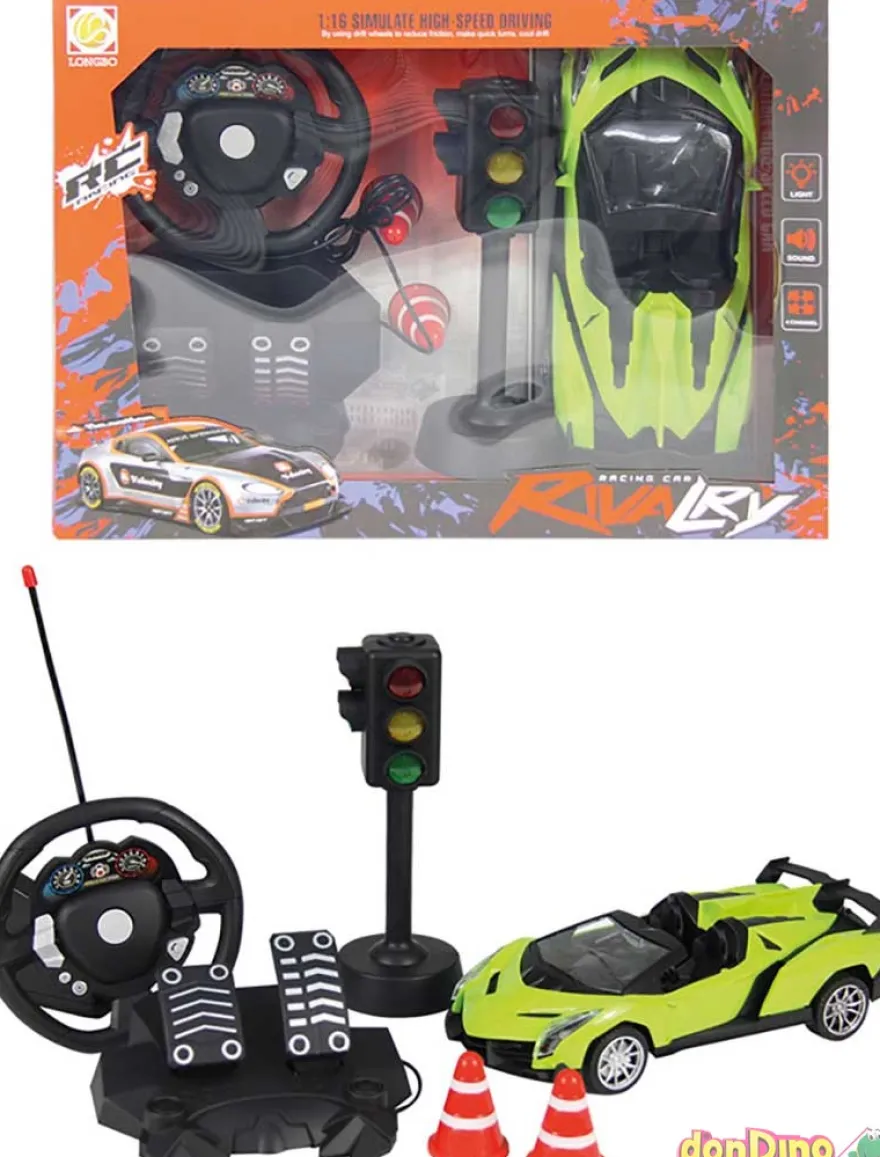 Coche r/c volante + semaforo 1:16 luz y sonido - 4 canales