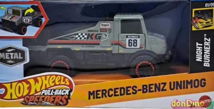 Coche speeders pull-back hot wheels metal