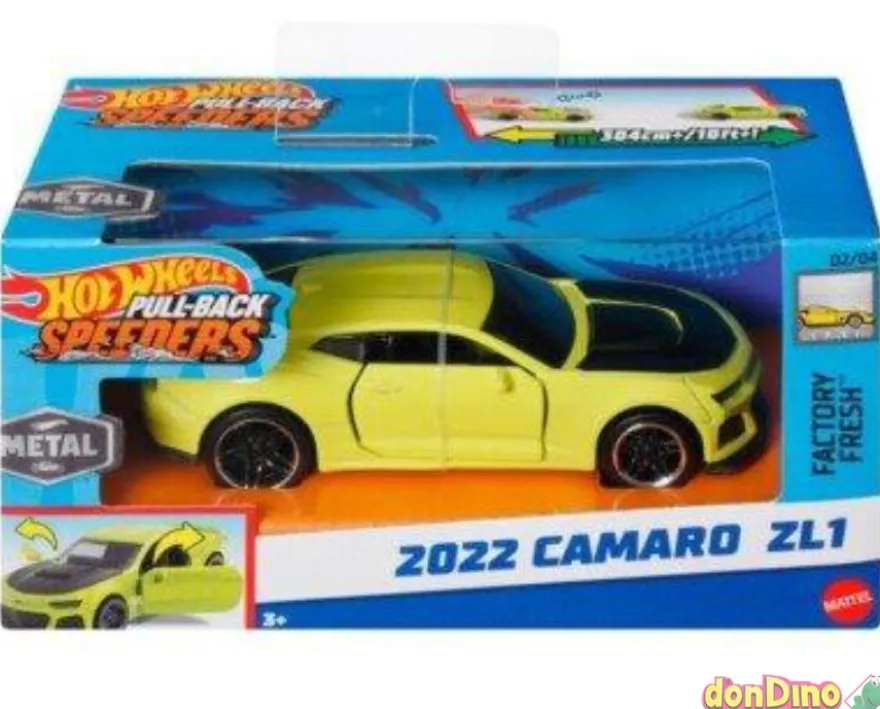 Coche speeders pull-back hot wheels metal