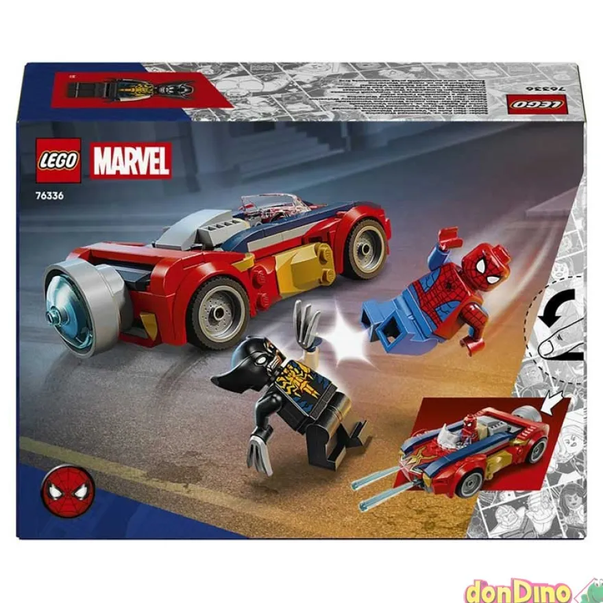Coche spider-man vs. lobezno venomizado lego super heroes marvel - 134 pzas.
