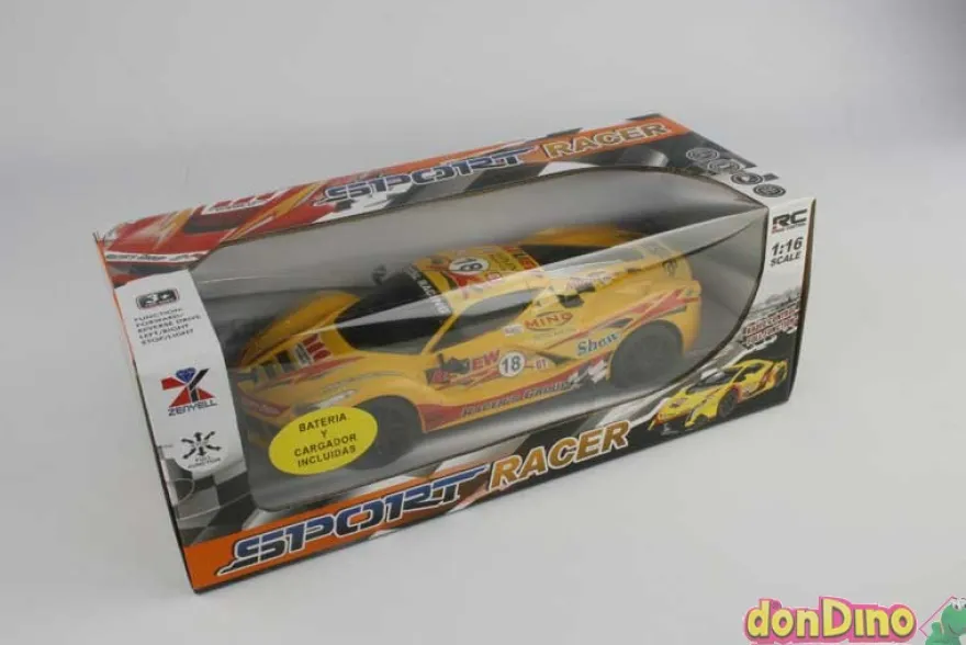Coche sport racer r/c 1:16 surtidos batería y cargador