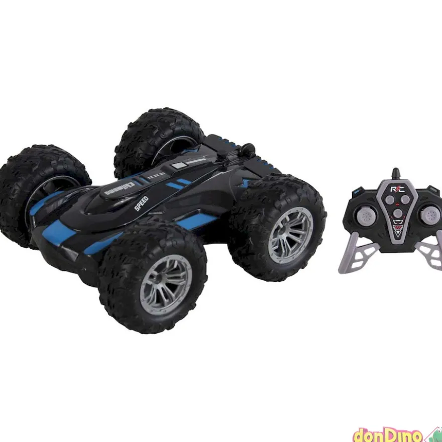 Coche stunt azul r/c 360º con luz